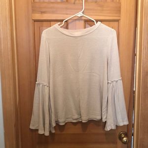 Lauren Conrad top with ruffle sleeves